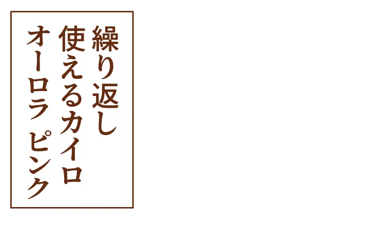 繰り返し使えるカイロ