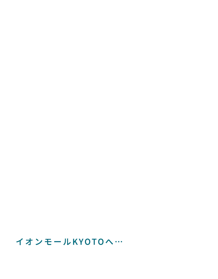 イオンモールKYOTOへ…